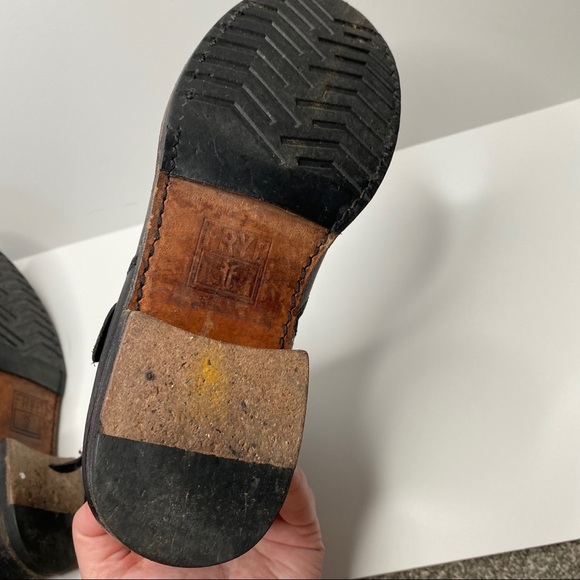 Frye Veronica Slouch Boot in Black - Picture 9 of 10